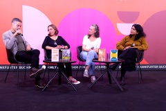 Meron Mendel, Joana Osman, Sarah Levy und Saba-Nur Cheema. Endlich eine unaufgeregte Diskussion über Israel und Palästina.