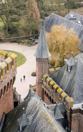 Schloss Moyland vom Nordturm gesehen. Foto: Udo Weier