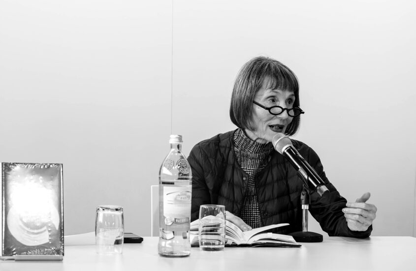 Am 18. Oktober 2025 auf der Frankfurter Buchmesse. Lesung aus: Wo bleibt das Licht. Tagebuchprosa.